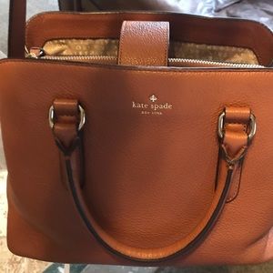 Kate Spade Evangelie Larchmont Bag brown leather
